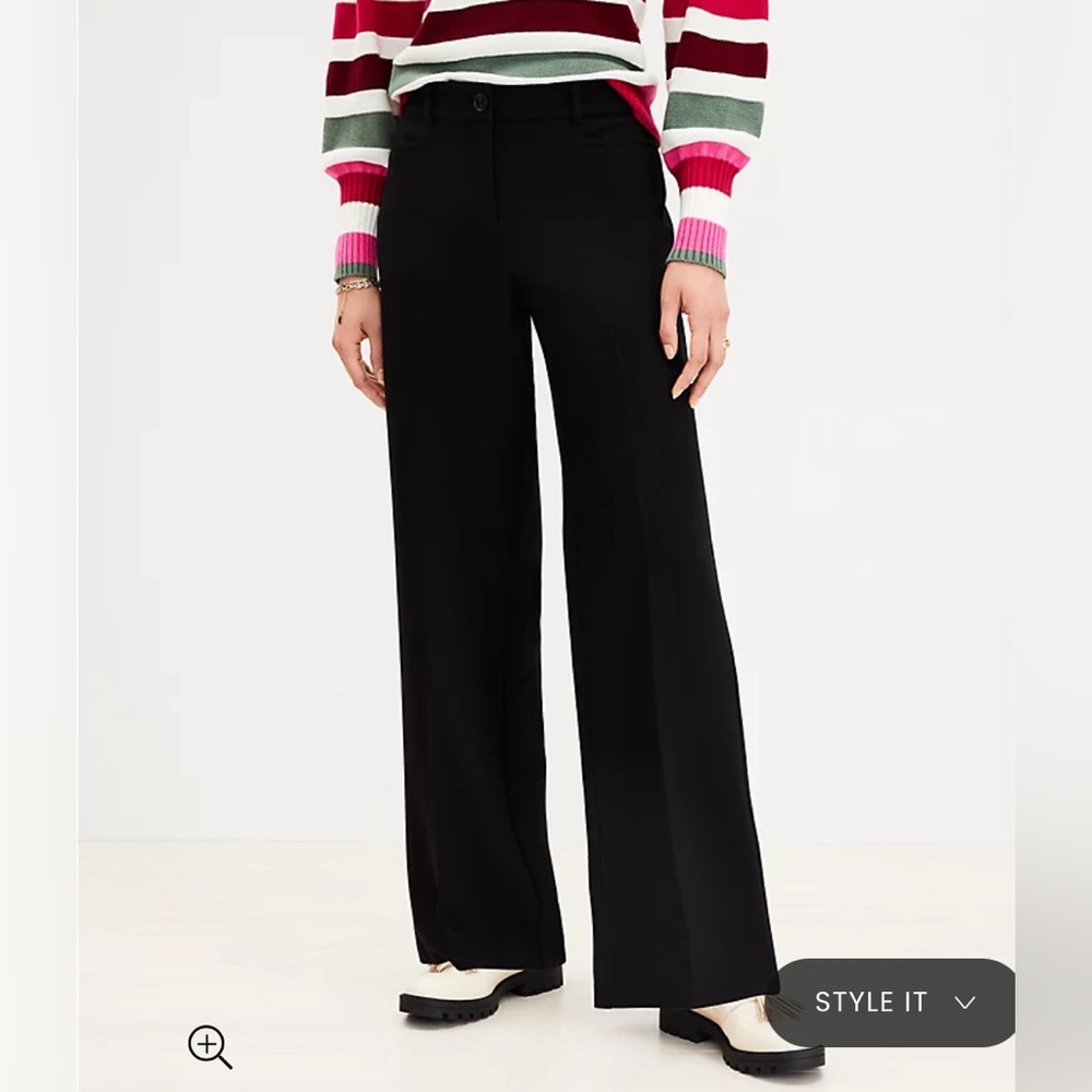 Ann Taylor LOFT Julie Trouser in Black Size 4